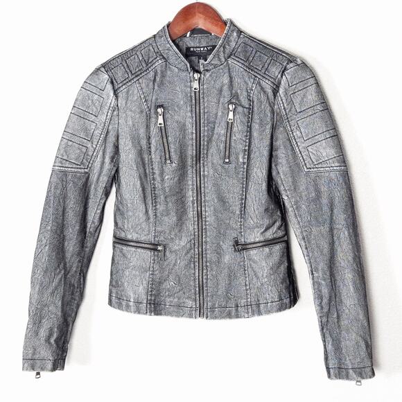 Runway New York Jackets & Blazers - Runway New York Women’s Moto Jacket Cyberpunk Grunge-Glam Clubwear Size Small